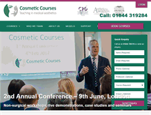 Tablet Screenshot of cosmeticcourses.co.uk